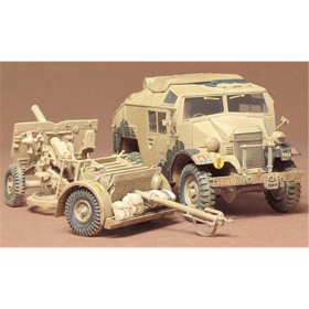British 25 Pdr. Field Gun & Quad Gun Tractor, Tamiya 35044, M 1:35