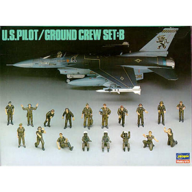 US Pilot & Ground Crew Set B, Hasegawa 4805, M 1:48