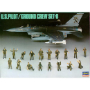 US Pilot & Ground Crew Set B, Hasegawa 4805, M 1:48