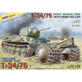 T-34/76 mit Minenräumgerät, Zvezda 3580, M 1:35