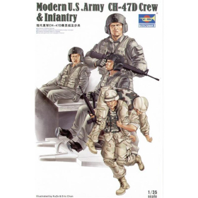 Modern U.S. Army CH-47D Crew & Infantry, Trumpeter 00415, M 1:35