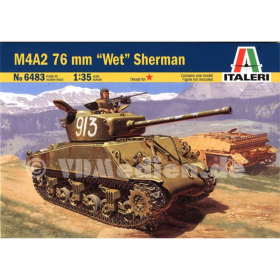 M4A2 76 mm "Wet" Sherman, Italeri 6483, 1:35