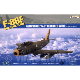 F-86F-40 NATO Sabre "6-3" Extented Wing 1:32 Kinetic Model Kits 3203