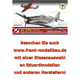Fw 190D JV 44 Sachsenbergs Platzschutzschwarm / Eduard 1154 -2 Kits im Maßstab 1/48- Limited Edition (Inkl. Me 262 1/144 Bonusmodell)