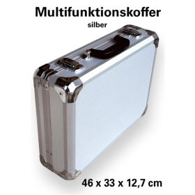 Multifunktionskoffer / Waffenkoffer "Exklusiv" Kleine Ausführung SILBER