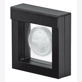 3D-Schwebe-Rahmen 4504 100x100 mm Objektrahmen Münzen Orden Uhren Schwarz