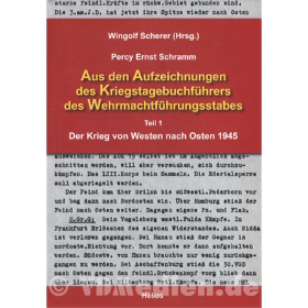 Aus den Aufzeichnungen des Kriegstagebuchführers des Wehrmachtführungsstabes, Teil 1 - Scherer, Schramm