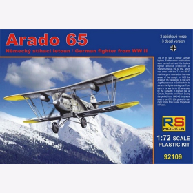 Arado 65 Luftwaffe & Bulgarien, RS Models, 1:72, (92109)