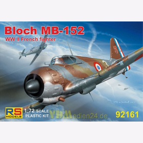 Bloch MB-152 WW II French Fighter, RS Models, 1:72, (92161)