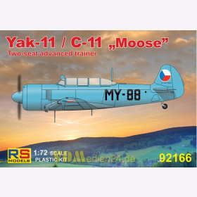 Yak-11 / C-11 "Moose" Two-seat advanced trainer, RS Models, 1:72, (92166)
