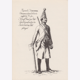 Uniformtafel Gr.1/Nr.143: PREUSSEN, 1753 - 1786, Armee Friedrichs des Großen - Infanterie-Regiments No.22, Grenadier-Zimmermann
