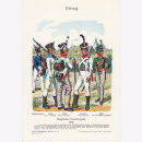 Uniformtafel Gr.4/Nr. 17: BERG 1814. Bergische Fusstruppen