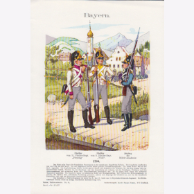 Uniformtafel Gr.4/Nr.25: BAYERN 1790.