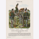 Uniformtafel Gr.4/Nr. 66: LÜBECK 1864-1867 Leiches...