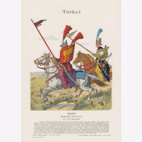 Uniformtafel Gr.4/Nr. 69: TÜRKEI 16. und 17. Jarhundert Spahis (Reguläre Reiterei)