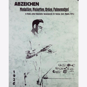 Abzeichen Medaillen Plaketten Orden Fahnennägel Katalog 1926