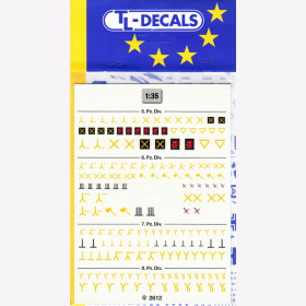 TL-Decals 2604 1:35 Wehrmacht "Panzerdivisionszeichen" 5.-8. Division