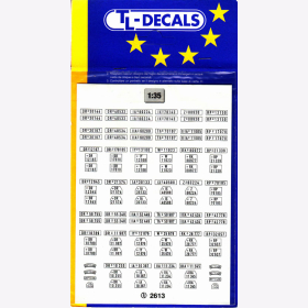 TL-Decals 2613 1:35 Kfz-Kennzeichen "Deutsches Reich" U.a. Reichspost & Deutsche Reichsbahn