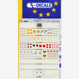 TL-Decals 2617 1:35 Wehrmacht "Infanteriedivisionszeichen" 9.-15. Division