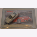 Schuco Modell 1:87 Porsche Cayman S silber mit Schild aus...