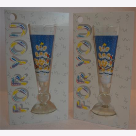 Rastal Geschenk Gläser Sektkelch Weihnachtsmann Geschenkkarte Freude