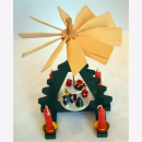 Weihnachtspyramide Advent Drehbar Kerzen Weihnachtsdeko Tannenbaum Holz