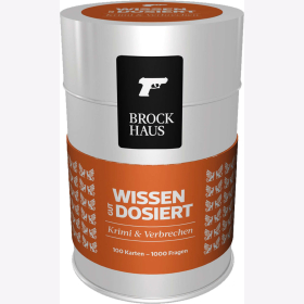 Brockhaus Wissen gut dosiert Krimi & Verbrechen 100 Karten 1000 Fragen Gesellschaftsspiel