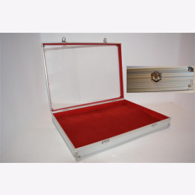 Edel Sammel Vitrine Alu + Samteinlage Waffen Orden Münzen Wandaufhängung Extra hoch