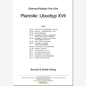 Rössler / Köhl - Planrolle: Uboottyp XVII Planmappe U-Boot Modellbau