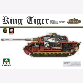 King Tiger Sd.Kfz.182 Henschel Turret w/Zimmerit, Takom 2045, Maßstab 1:35 / Modellbau Königstiger 2. Weltkrieg