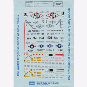 1:48 - F-14As/ VF-102/ VF-14 / Microscale Decals Nr. 215