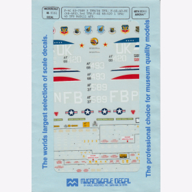 1:48 - F-4C 63-7589 3/ TFW/36/ TFS; F-4E-40-MC / Microscale Decals Nr. 0161