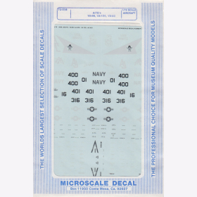 1:72 - A-7Es/ VA-86/ VA-105/ VA-83 / Microscale Decals Nr. 516