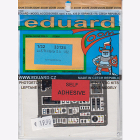1:32 Eduard Ätzteile Detail Set Color Modellbau - 33124 Ju 87R