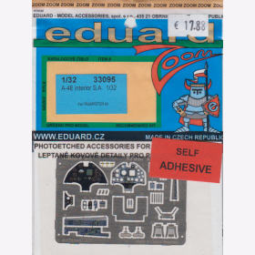 1:32 Eduard Ätzteile Detail Set Color Modellbau - 33095 A-4E interior S.A.