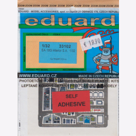 1:32 Eduard Ätzteile Detail Set Color Modellbau - 33102 EA-18G interior S.A.