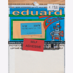 1:32 Eduard Ätzteile Detail Set Color Modellbau - 33079 F/A-18E interior S.A.