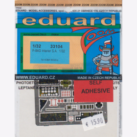 1:32 Eduard Ätzteile Detail Set Color Modellbau - 33104 F-84G interior S.A.
