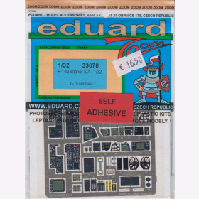 1:32 Eduard Ätzteile Detail Set Color Modellbau - 33078 F-14D interior S.A.