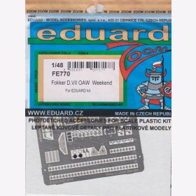 1:48 Eduard Ätzteile Detail Set Color Modellbau - FE770 Fokker D.VII OAW Weekend