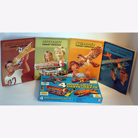 4 Modellbau-Bastelhefte - Bastelblock - Luftschiff - Steinadler NEU OVP Rarität