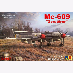 Me-609 "Zerstörer" Schwere Jäger- und Zerstörerversion, M 1/72, RS Models 92197
