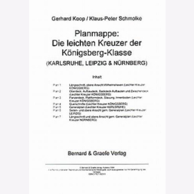 Koop / Schmolke - Planmappe: Die leichten Kreuzer der Königsberg-Klasse (Karlsruhe, Leipzig & Nürnberg) Planrolle Modellbau