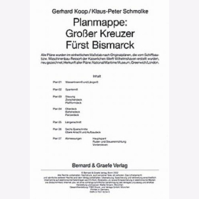 Koop / Schmolke - Planmappe: Großer Kreuzer Fürst Bismarck Planrolle Modellbau