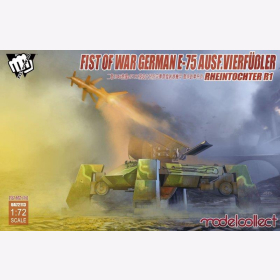 Fist of War German E-75 Ausf.Vierfüßler Rheintochter R1 1:72 Modelcollect UA72113