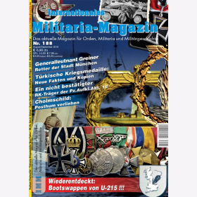 IMM 188 Das aktuelle Magazin für Orden Militaria und Militärgeschichte Cholmschild Ritterkreuz Türkische Kriegsmedaille
