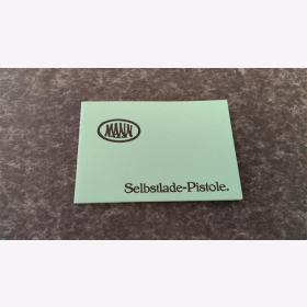 Mann Selbstlade-Pistole für die normale Westentasche, Kaliber 6,35 mm, 6 Schuß