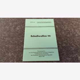 Schußwaffen 98 Deutsche Volkspolizei im Ministerium