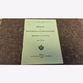 Instruktion über die Einrichtung u. Verwendung des Revolver Modell 70 (70/74)