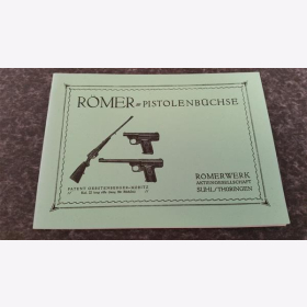 Römer Pistolenbüchse Römerwerk Aktiengesellschaft Suhl